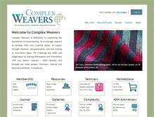 Tablet Screenshot of complex-weavers.org
